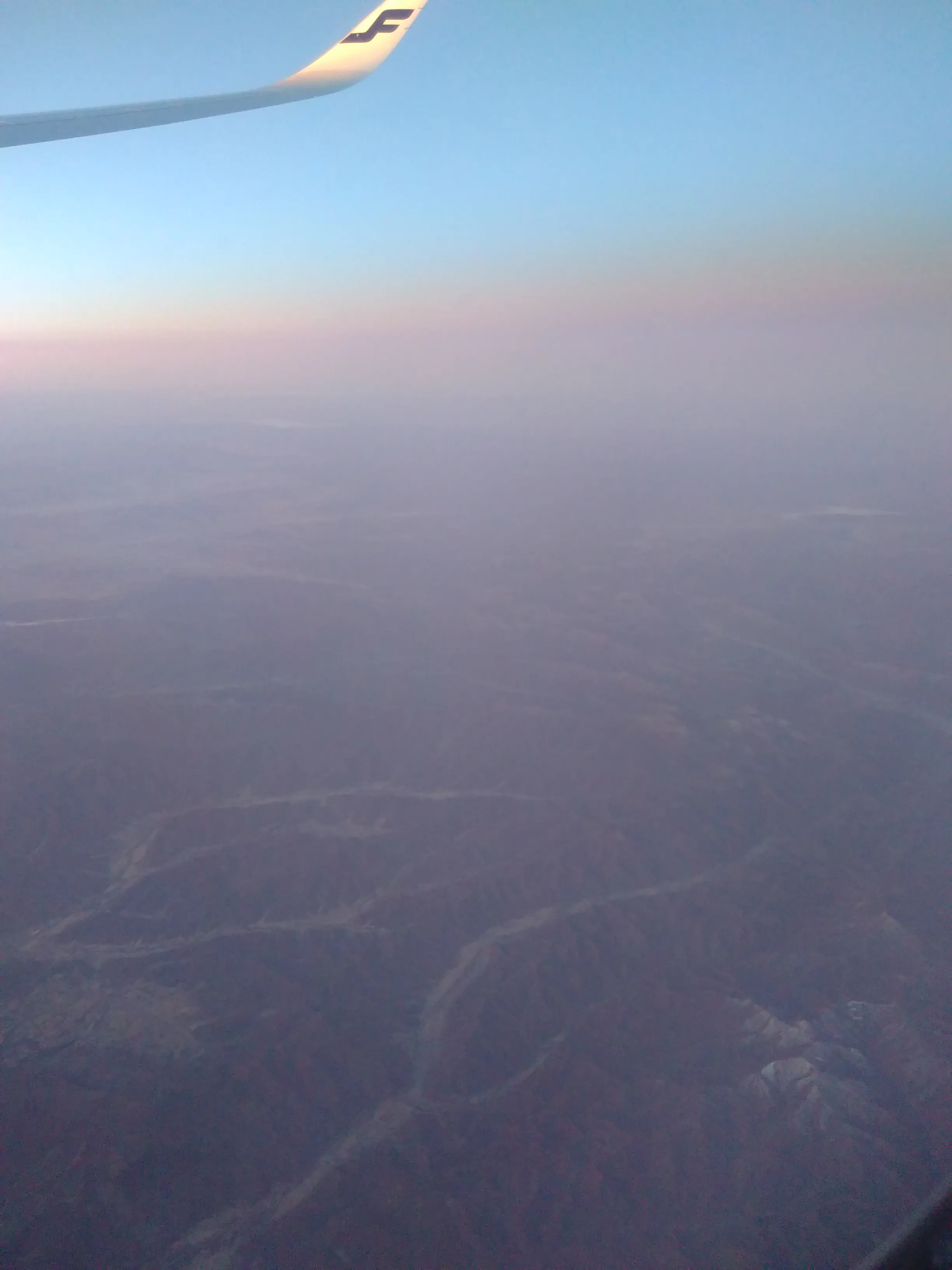 Sunrise over eastern Russia