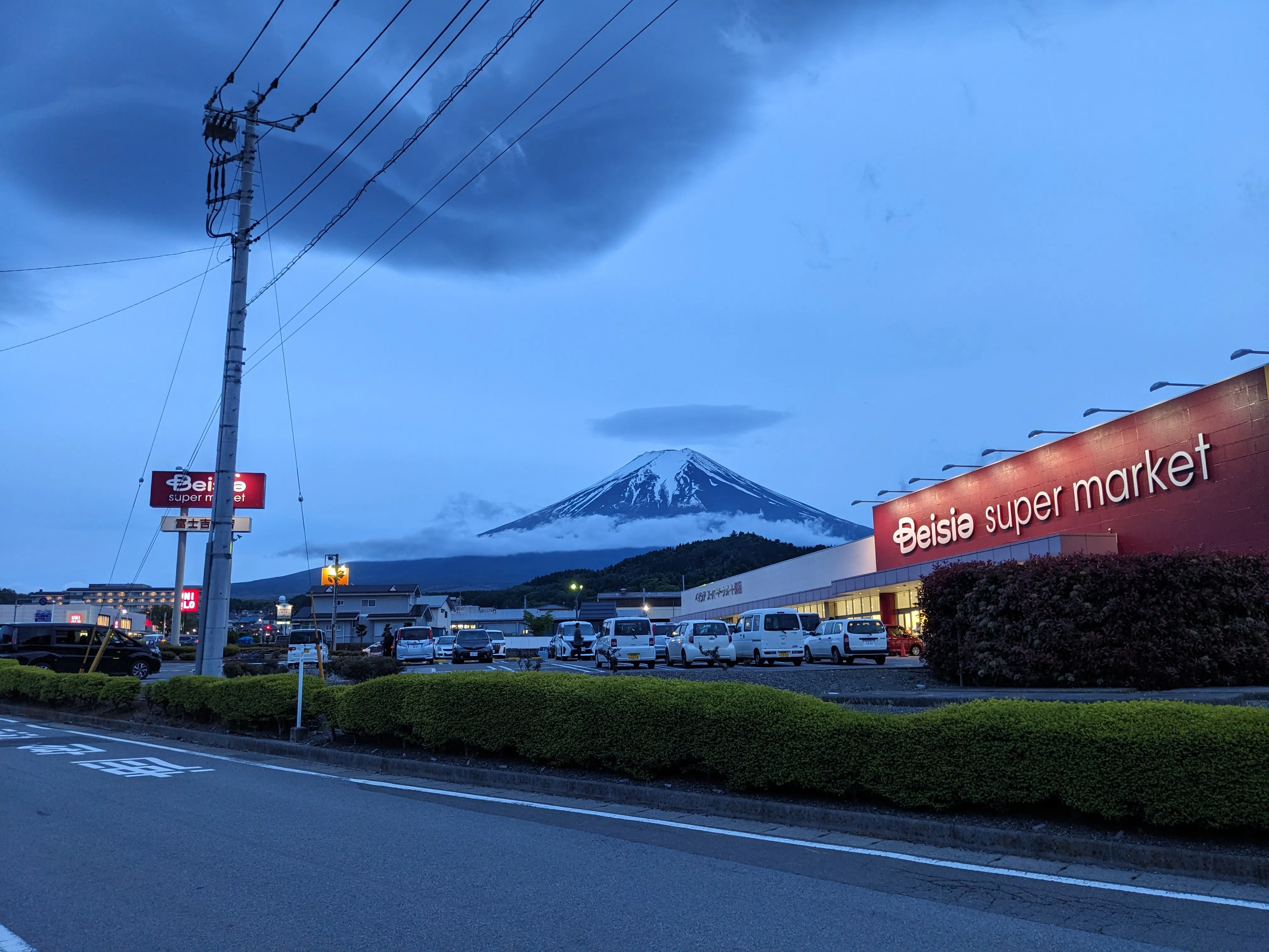 Fuji at night