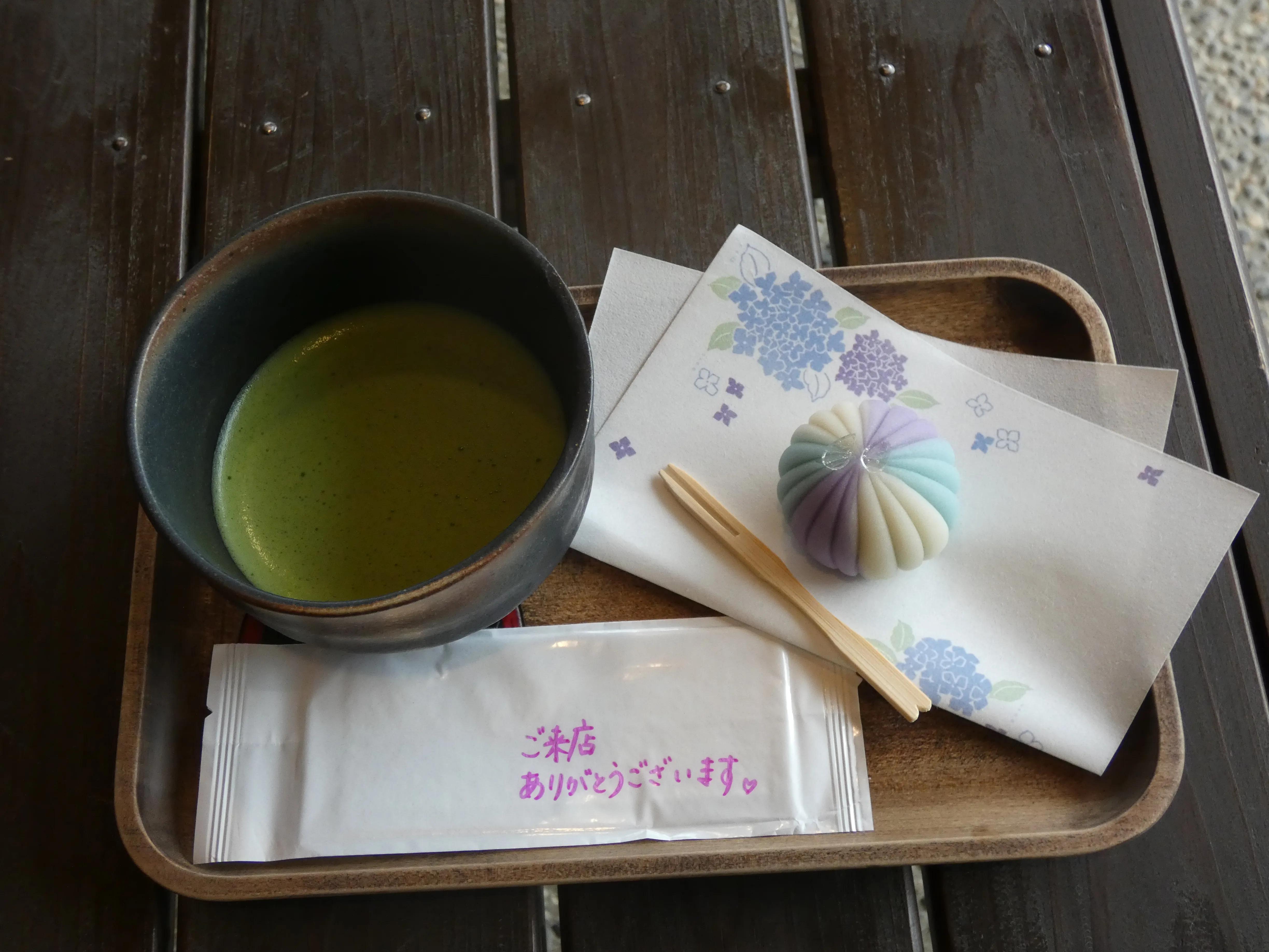 Matcha and sweets